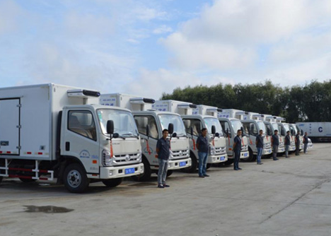 武漢水果配送中心車輛展示